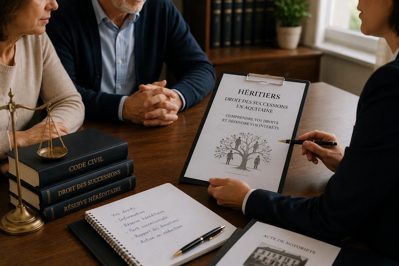 Héritiers droit des successions en Aquitaine